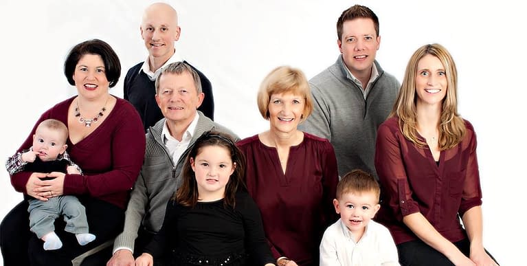 In Studio Family Portrait with Kids